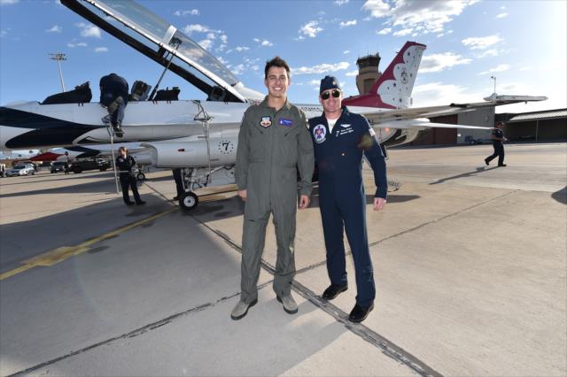 View Graham Rahal takes a United States Air Force Thunderbirds ride - Thursday, March 31, 2016. Photos