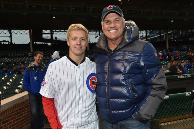 View Borg-Warner Trophy & Spencer Pigot visit Wrigley Field & Chicago Cubs - Monday, May 9, 2016 Photos