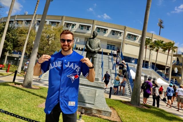 View James Hinchcliffe Meets The Toronto Blue Jays Photos