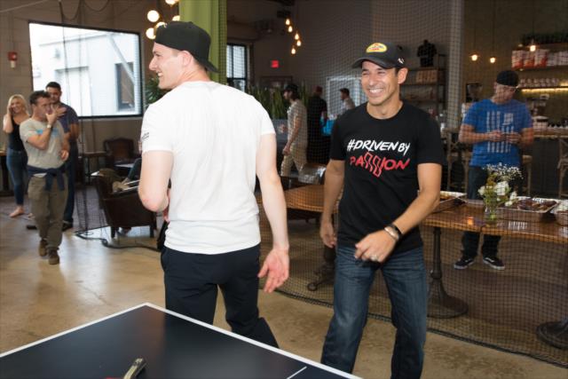 View Josef Newgarden Celebrity Ping-Pong Challenge - May 23, 2018 Photos